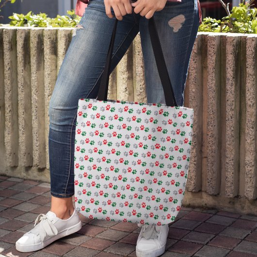 Tote Bag Pattes de Noël