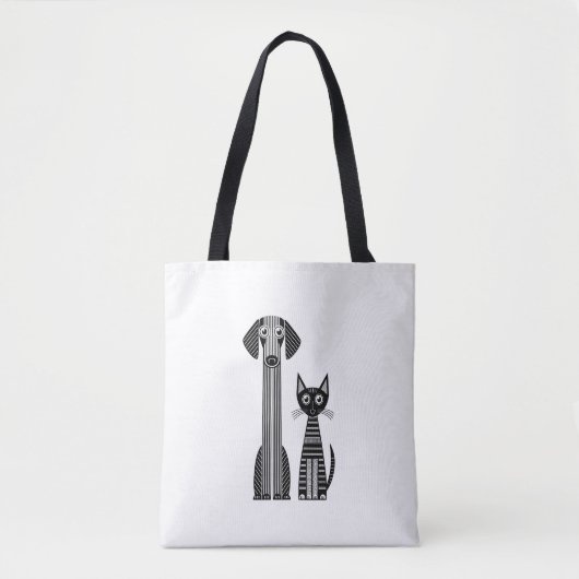 Tote Bag Pattes et moustaches (Devant)