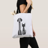 Tote Bag Pattes et moustaches (De près)