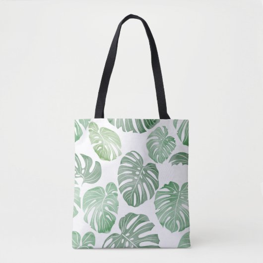Tote Bag PattTropical continu motif - watercolo (Devant)