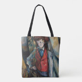 Tote Bag Paul Cezanne - Garçon dans la veste rouge (Dos)