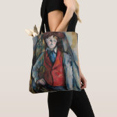Tote Bag Paul Cezanne - Garçon dans la veste rouge (De près)