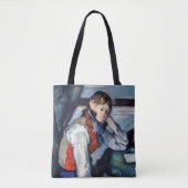 Tote Bag Paul Cezanne - Garçon dans la veste rouge (Devant)