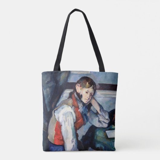 Tote Bag Paul Cezanne - Garçon dans la veste rouge (Dos)
