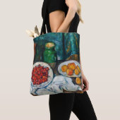 Tote Bag Paul Cezanne - La vie morte avec les cerises et le (De près)