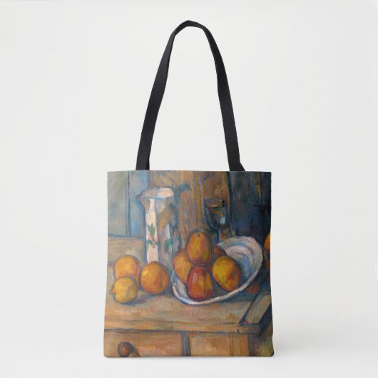 Tote Bag Paul Cezanne - Nature morte avec pot à lait et fru (Devant)