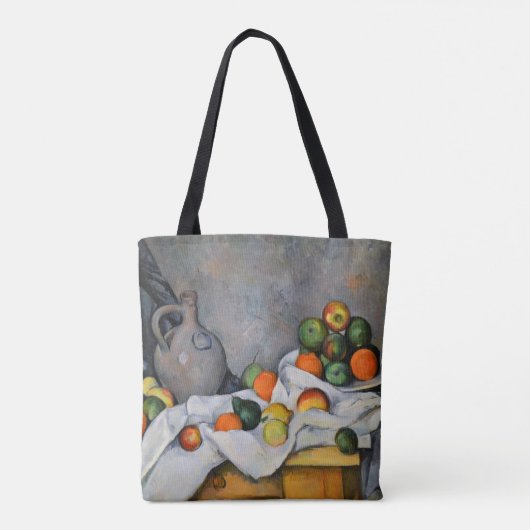 Tote Bag Paul Cezanne - Rideau, bol de jug et de fruits (Dos)