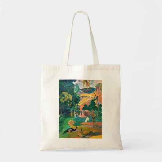 Tote Bag Paul Gauguin - Paysage avec Peacocks / Matamoe (Devant)