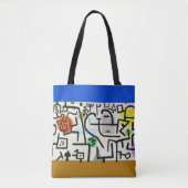 Tote Bag Paul Klee Expressionniste Abstrait Rich Harbour (Devant)