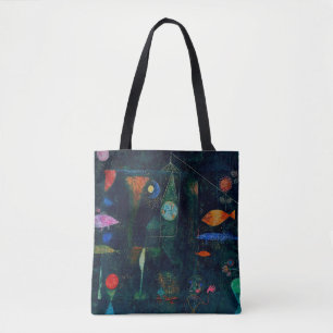 Tote Bag Paul Klee Fish Magic Peinture Abstraite Art graphi