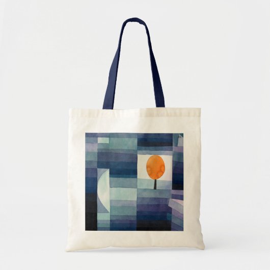 Tote Bag Paul Klee Harbinger d'automne. Bleu géométrique (Devant)