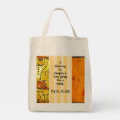 Tote Bag Paul Klee Peintures et citation (Dos)