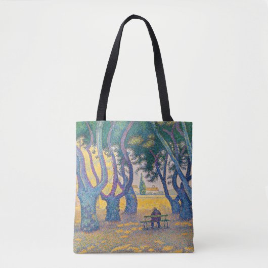 Tote Bag Paul Signac - Place des Lices, Saint-Tropez (Devant)