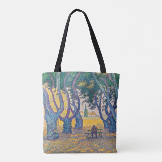 Tote Bag Paul Signac - Place des Lices, Saint-Tropez (Dos)