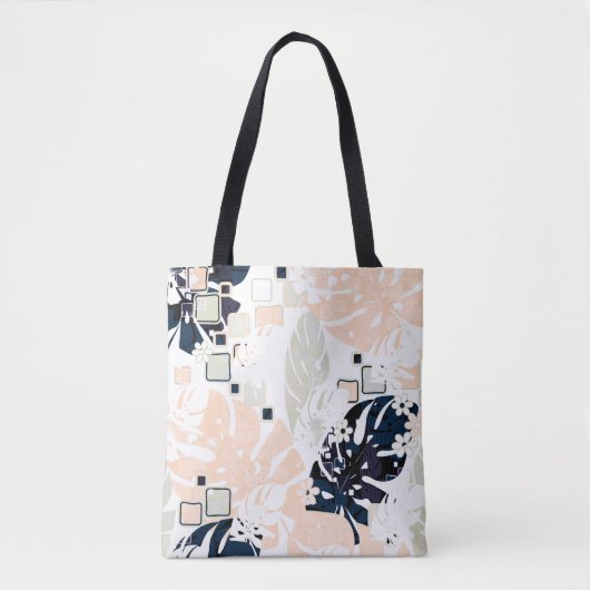 Tote Bag Paume de la jungle tropicale feuille (Devant)