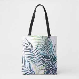Tote Bag Paumes crépusculaires - feuille tropical