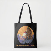 Tote Bag Pause café ours randonnée | Exploratrices extérieu (Devant)