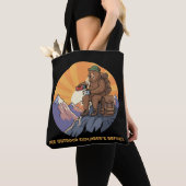 Tote Bag Pause café ours randonnée | Exploratrices extérieu (De près)