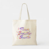 Tote Bag Pause Respirer Sourire Aquarelle rose Mauve Jaune (Dos)