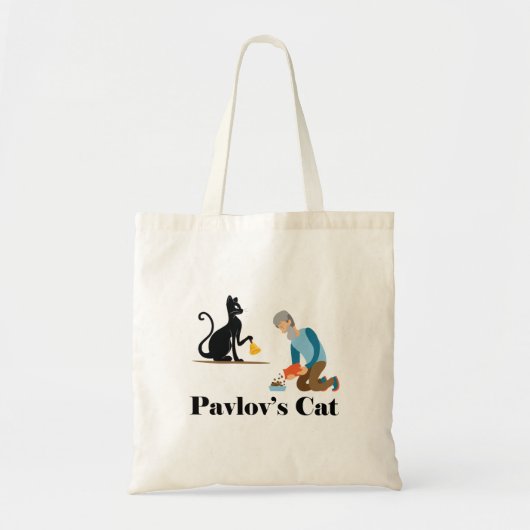 Tote Bag Pavlov's Cat Funny Psychology (Devant)