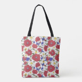Tote Bag Pavot à fleurs de prairie (Dos)
