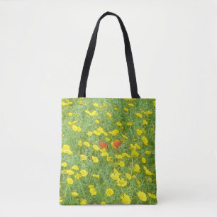 Tote Bag Pavot aquarelle