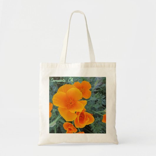 Tote Bag Pavot de Sacramento la Californie (Devant)