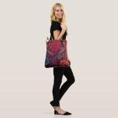 Tote Bag Pavot & Paisley : (Sur le modèle)