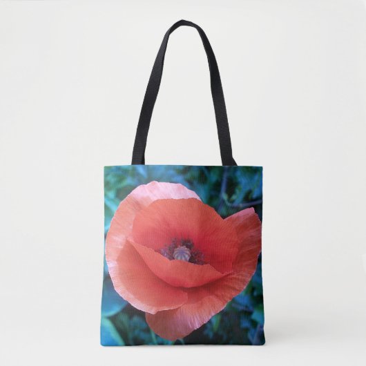 Tote Bag Pavot rouge (Devant)