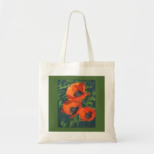Tote Bag Pavots rouges (Devant)