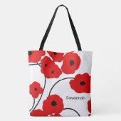 TOTE BAG PAVOTS ROUGES ET NOIRS DE TOTE_MOD CHIC (Dos)