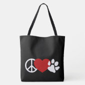 Tote Bag Paw Aimé-La Paix (Dos)