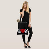 Tote Bag Paw Aimé-La Paix (Sur le modèle)
