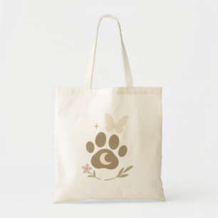 Tote Bag Paw Mémorial avec Lune & Papillon - Sympathie