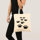 Tote Bag Paw Paw Trail pour animaux de compagnie caricaturé (Devant (produit))