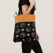 Tote Bag Pawprint de chien (De près)