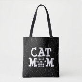 Tote Bag Pawprint maman chat avec poils de chat (Devant)