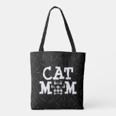 Tote Bag Pawprint maman chat avec poils de chat (Dos)