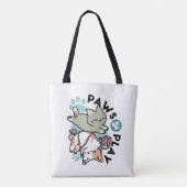 Tote Bag Paws and Play – Adorable Cat Illustration (Dos)
