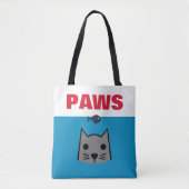 Tote Bag Paws, Chat (Devant)
