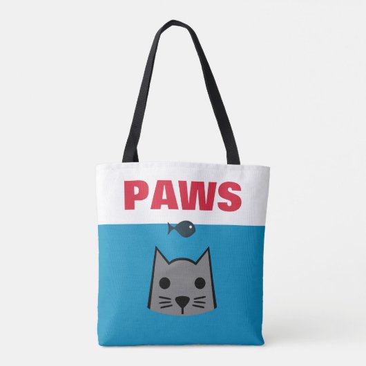 Tote Bag Paws, Chat (Dos)