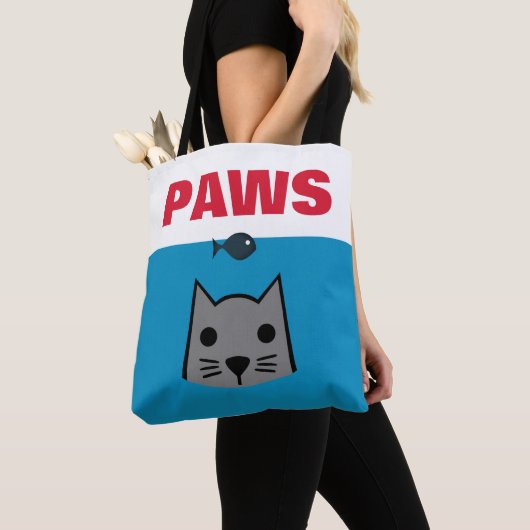 Tote Bag Paws, Chat (De près)