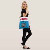 Tote Bag Paws, Chat (Sur le modèle)