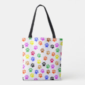 Tote Bag Paws colorés (Dos)