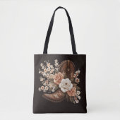 Tote Bag Pays moderne Fleurs Occidentales avec un Boot Cowb (Devant)
