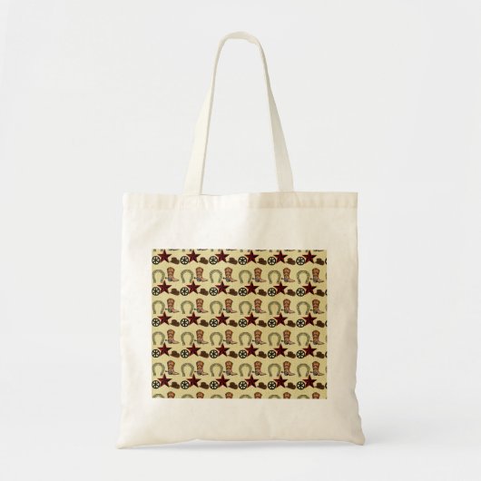 Tote Bag Pays occidental sauvage de cowboy occidental sur (Devant)