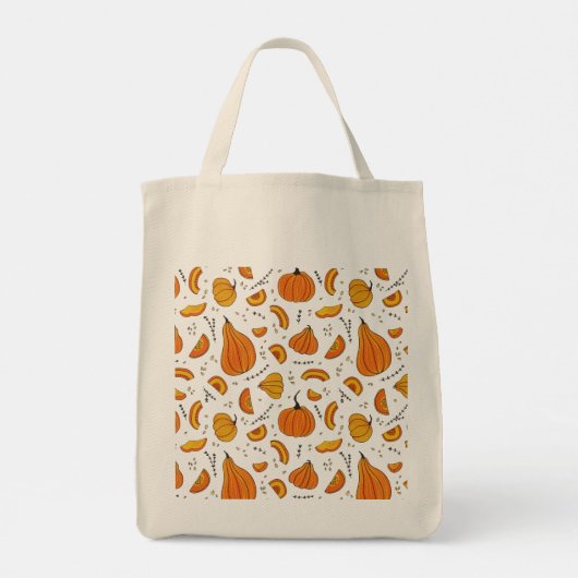Tote Bag Pays Rustique Automne Citrouille Automne (Dos)
