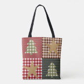 Tote Bag Pays Rustique Noël primitif (Dos)