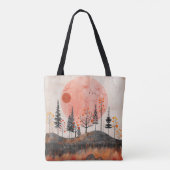 Tote Bag Paysage Abstrait de Boho (13) (Dos)