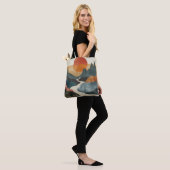 Tote Bag Paysage Abstrait de Boho (5) (Sur le modèle)